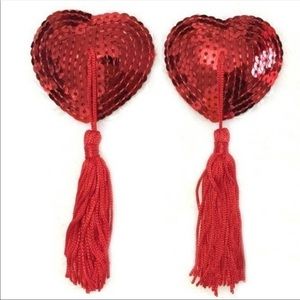 Red tassel pasties
